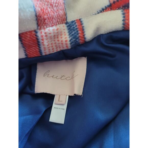 Anthropologie Hutch Plaid Shirt Jacket - New - Size Large - Picture 5 of 5